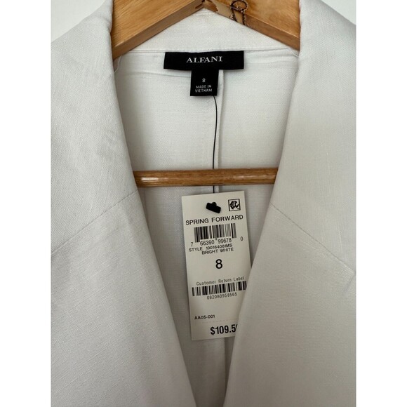 Alfani Women's Linen Jacket 8 - Picture 5 of 6